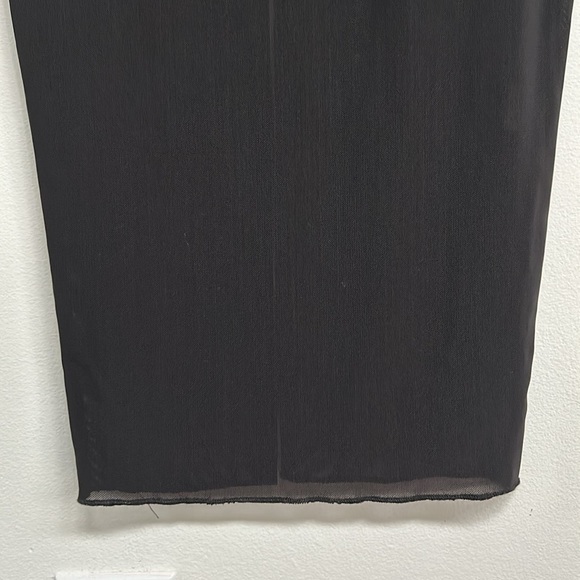 SLA The Label midi dress | black mesh with faux diamonds - Picture 9 of 17